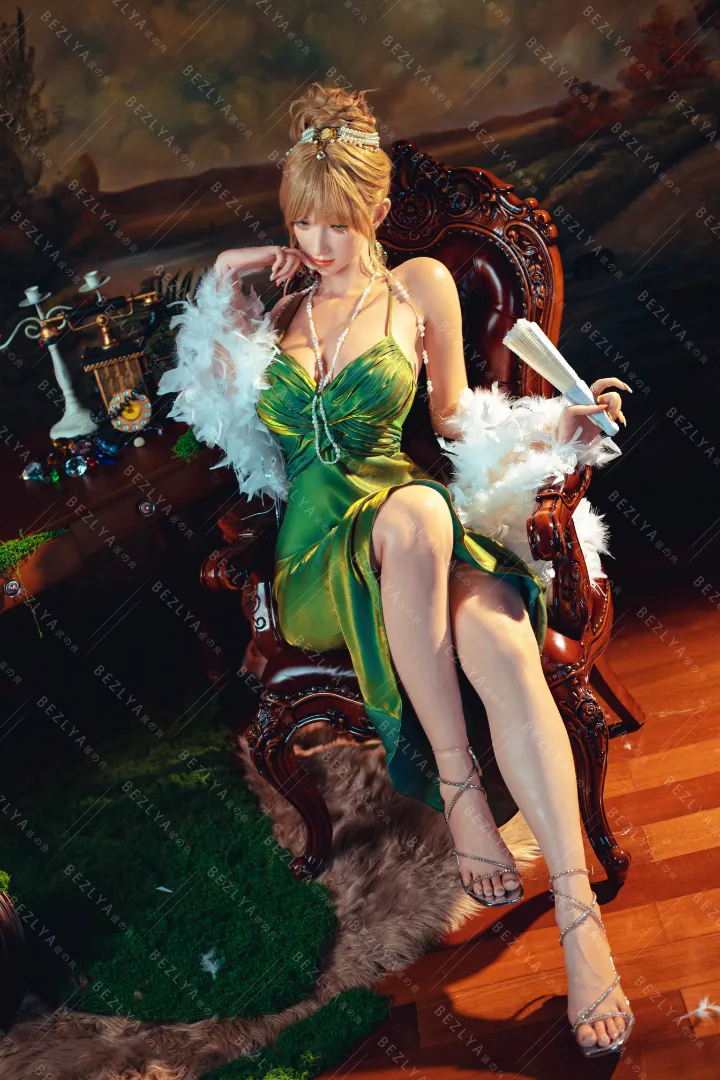 167cm (5ft6) F罩杯 輕量化 矽膠 性愛娃娃 活動下巴 头部 Angelica